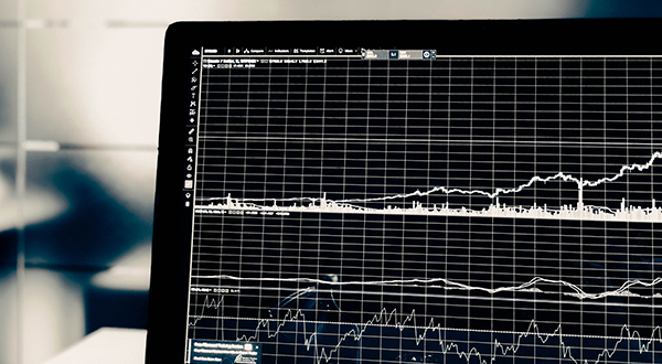 A computer screen showing data graphs