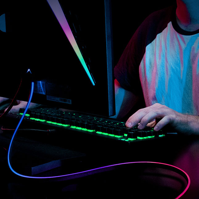 Razer Chroma™ enabled 4K Fiber Optics HDMI RGB PC Gaming Cable| VIVIFY ...