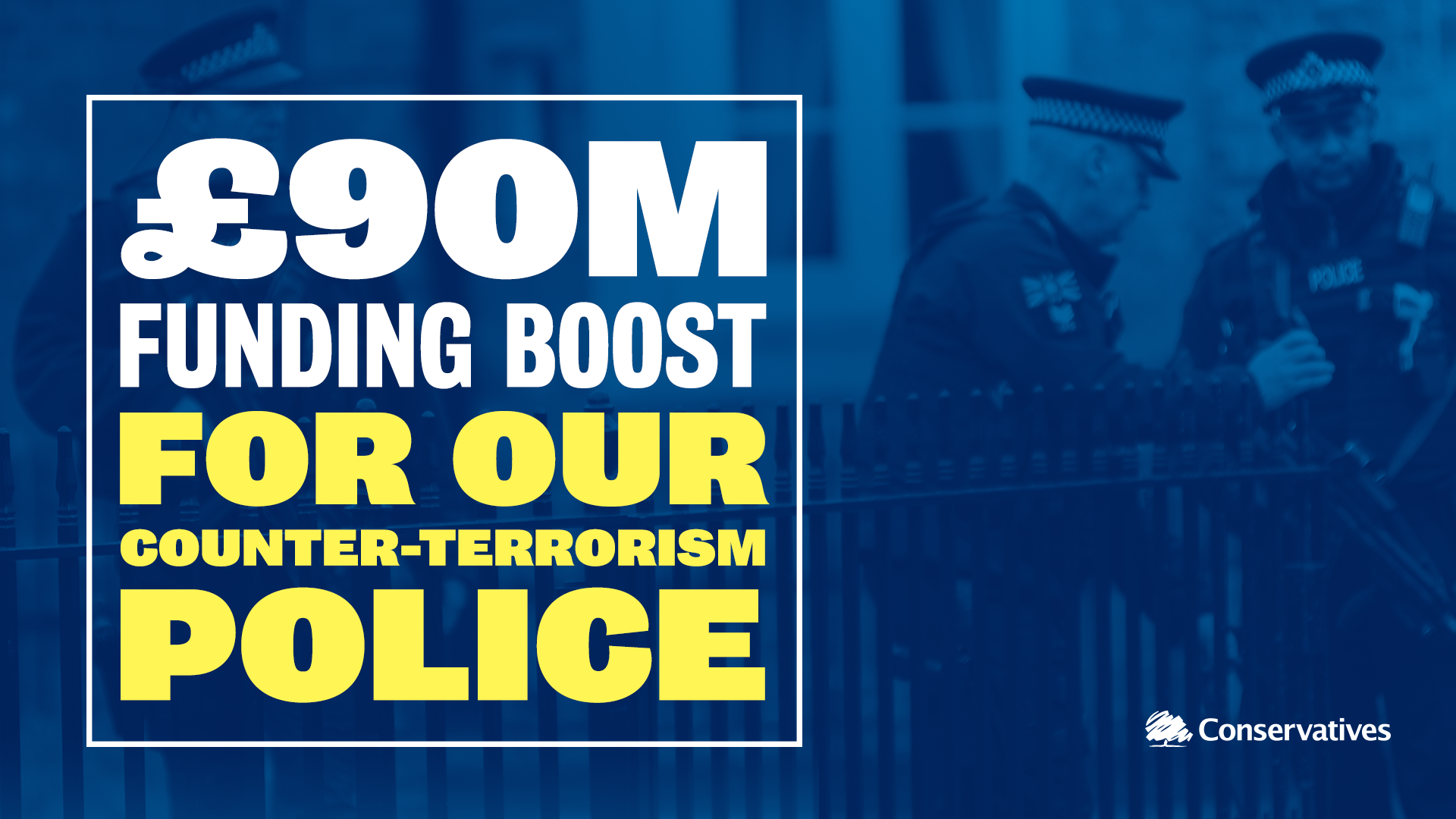 £90m funding boost for our counter-terrorism police