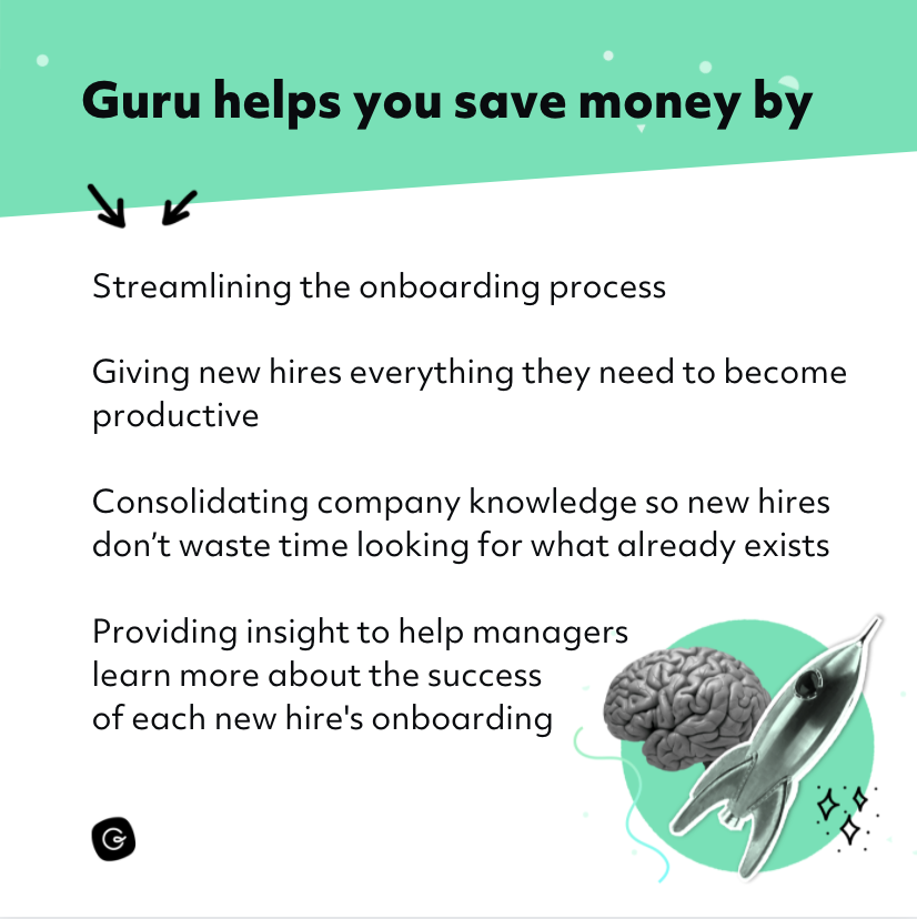 How Guru helps you save money in onboarding