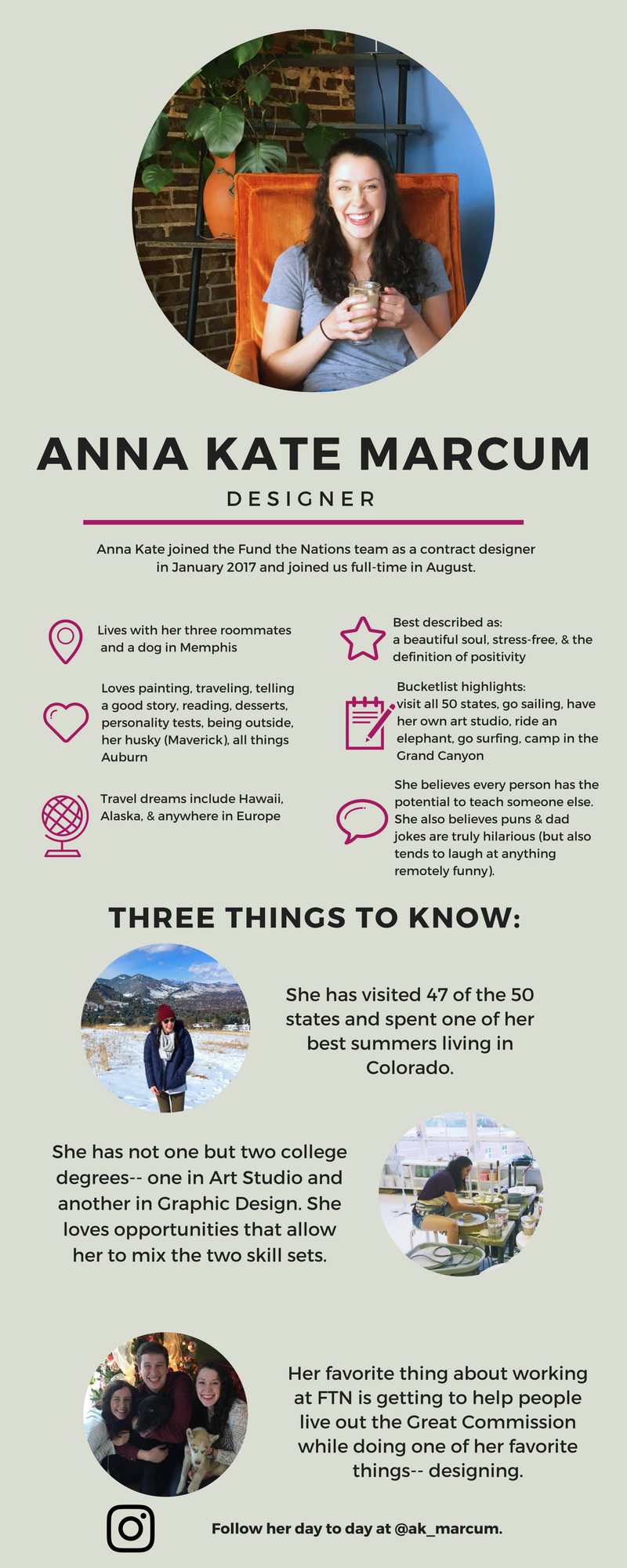 Kate Marcum Ruscilli TEAM MEMBER SPOTLIGHT: Anna Kate Marcum (Designer)