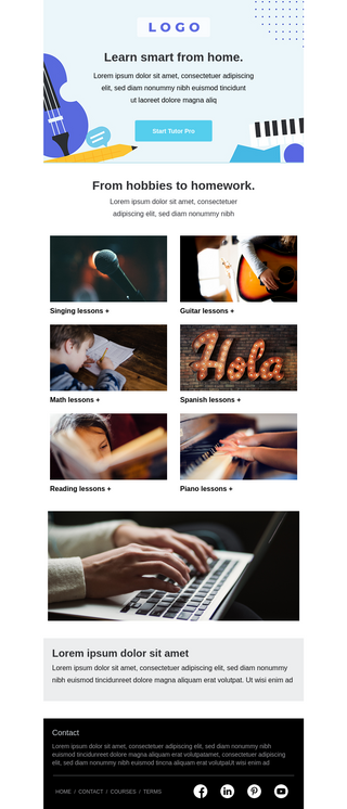 Online Course Email Template Unlayer Online Course Email Template Unlayer