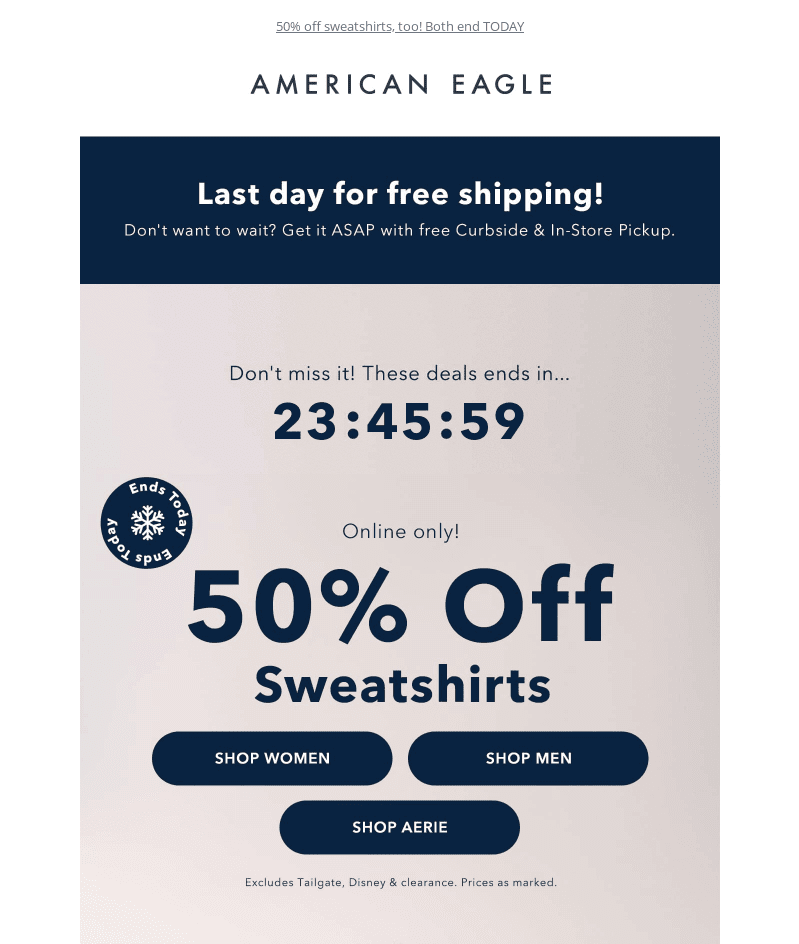american eagle outfitters cyber monday