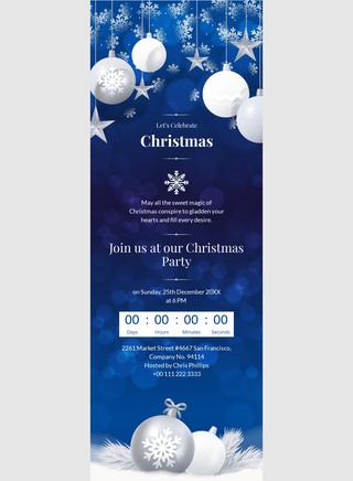 Christmas Party Email Template  Unlayer
