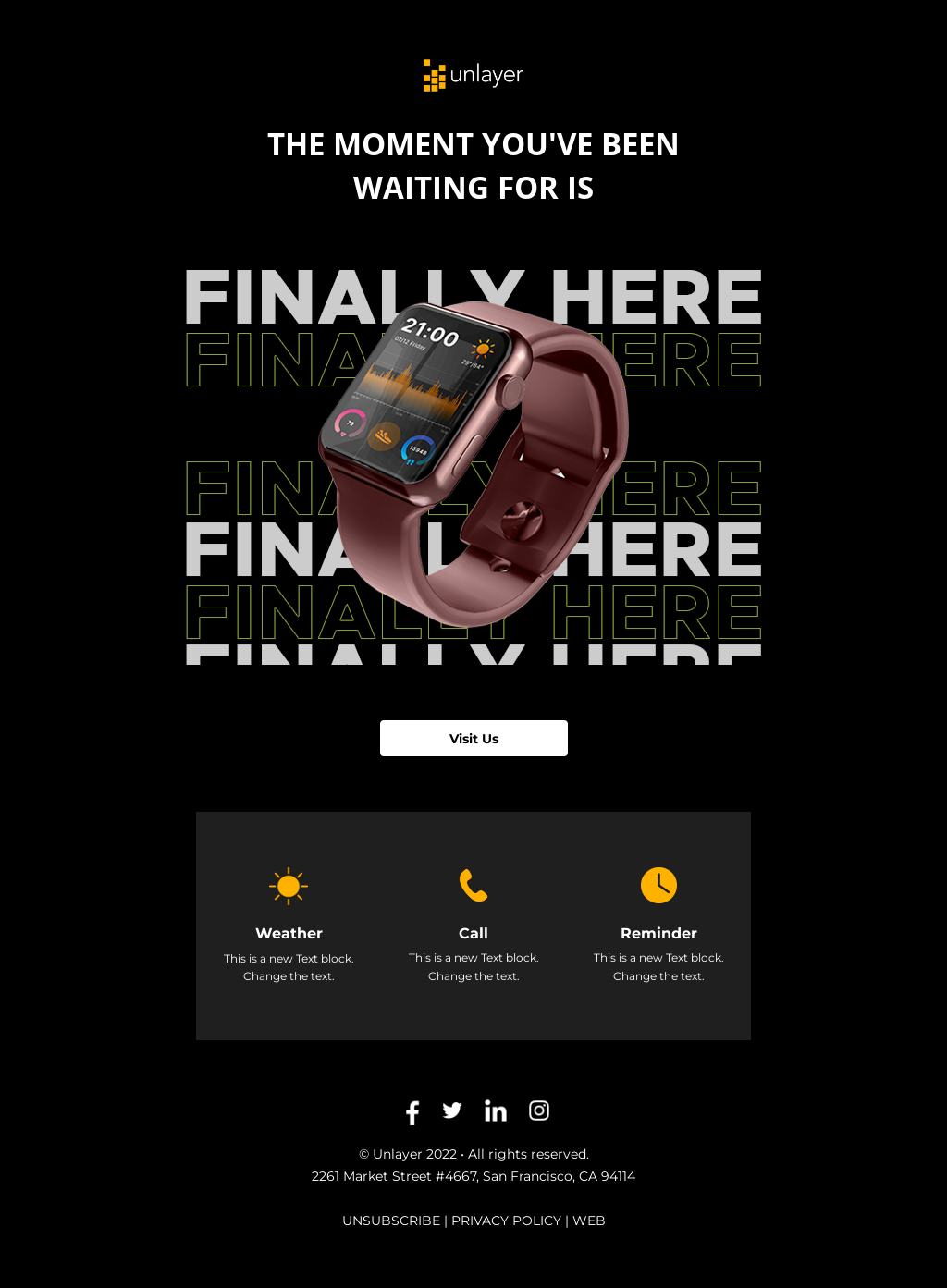 Product Launch Email Template Unlayer Product Launch Email Template Unlayer