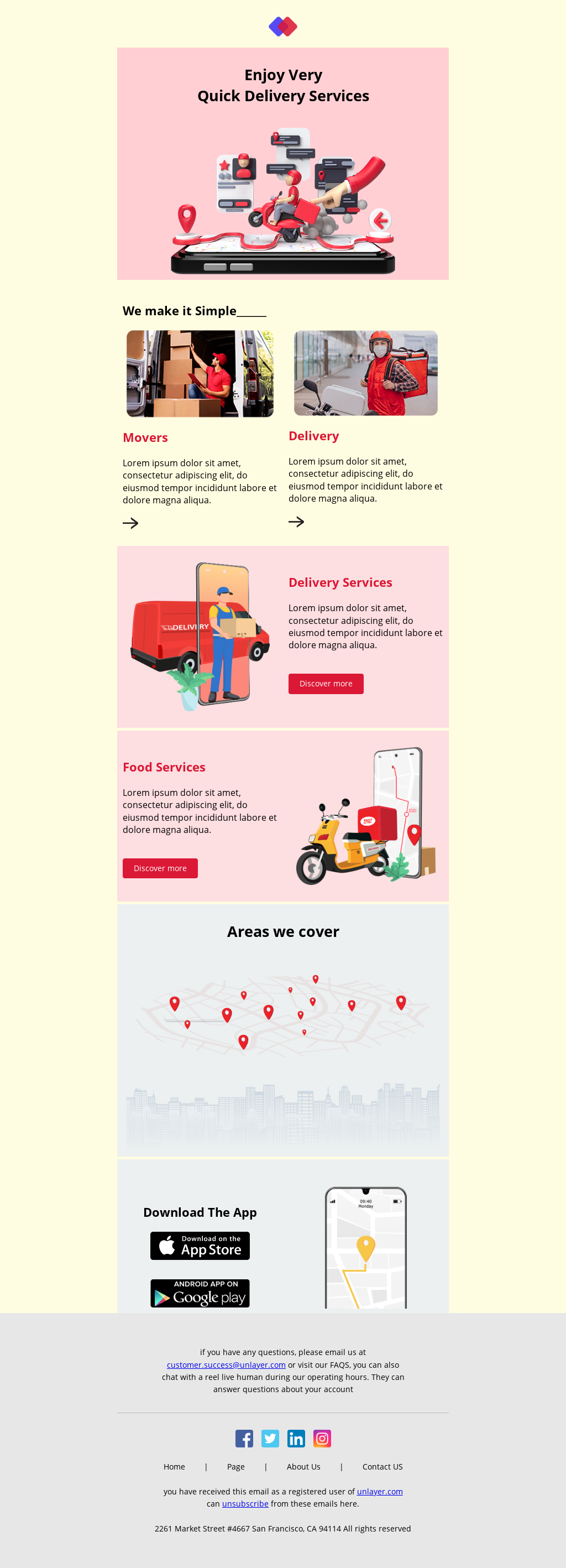 B2B Email Templates Unlayer