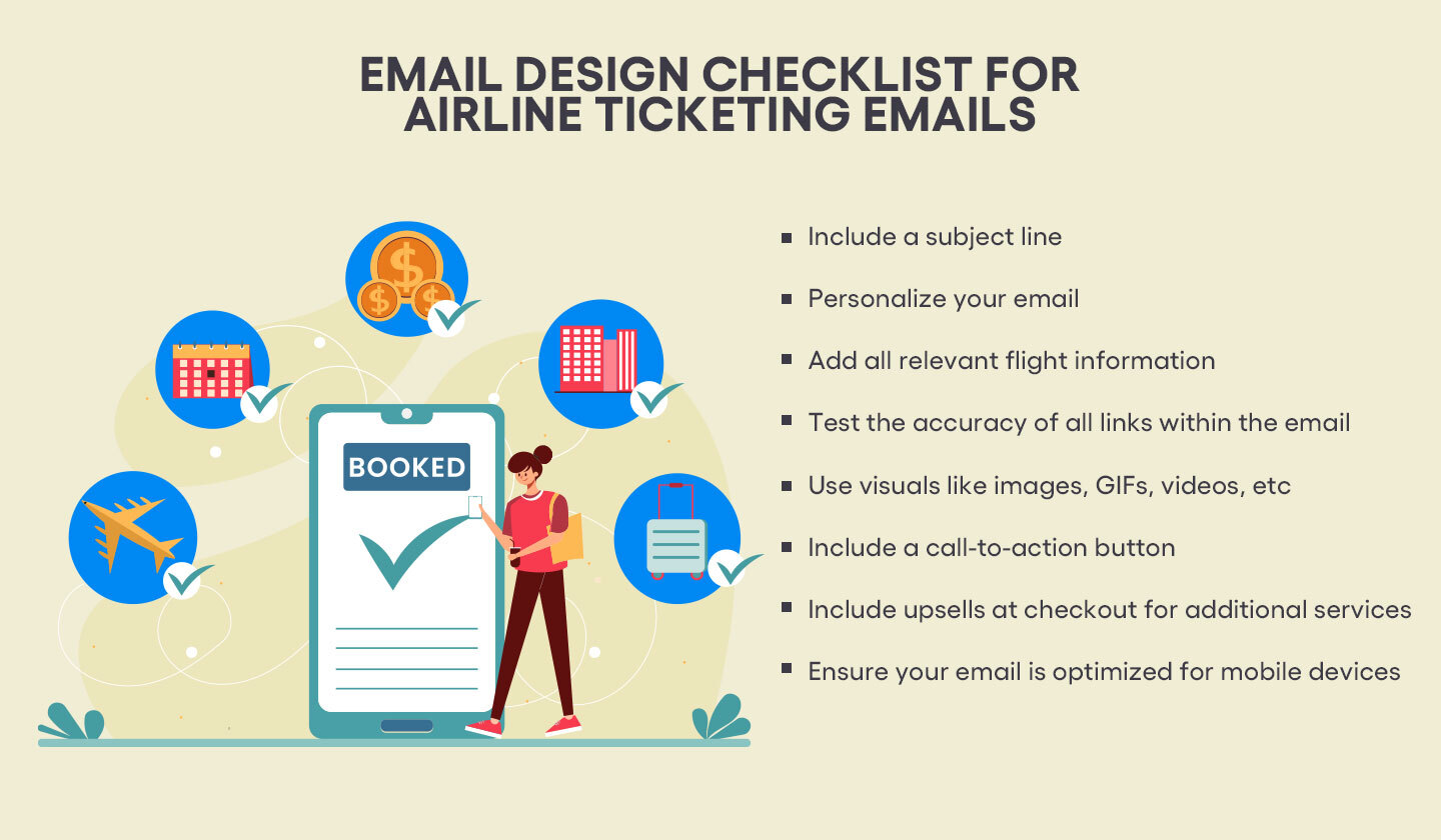 Email Design for Airline Ticketing: 5 Use Cases Explained
