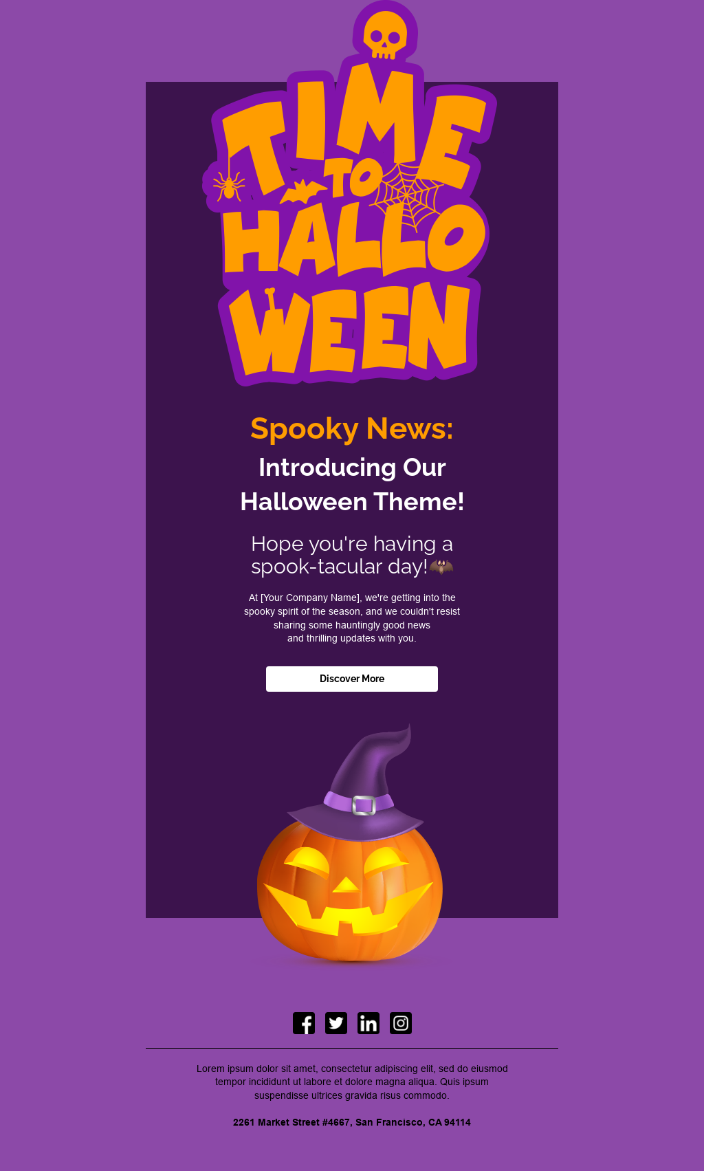 Ghost Theme Email Template Unlayer