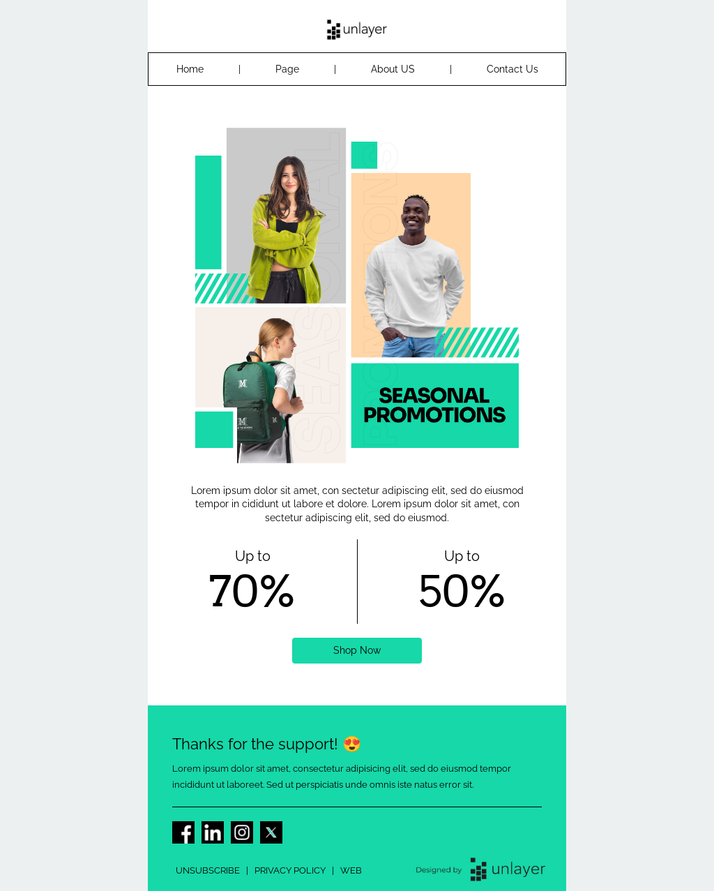 Furnished Furniture Email Template | Unlayer