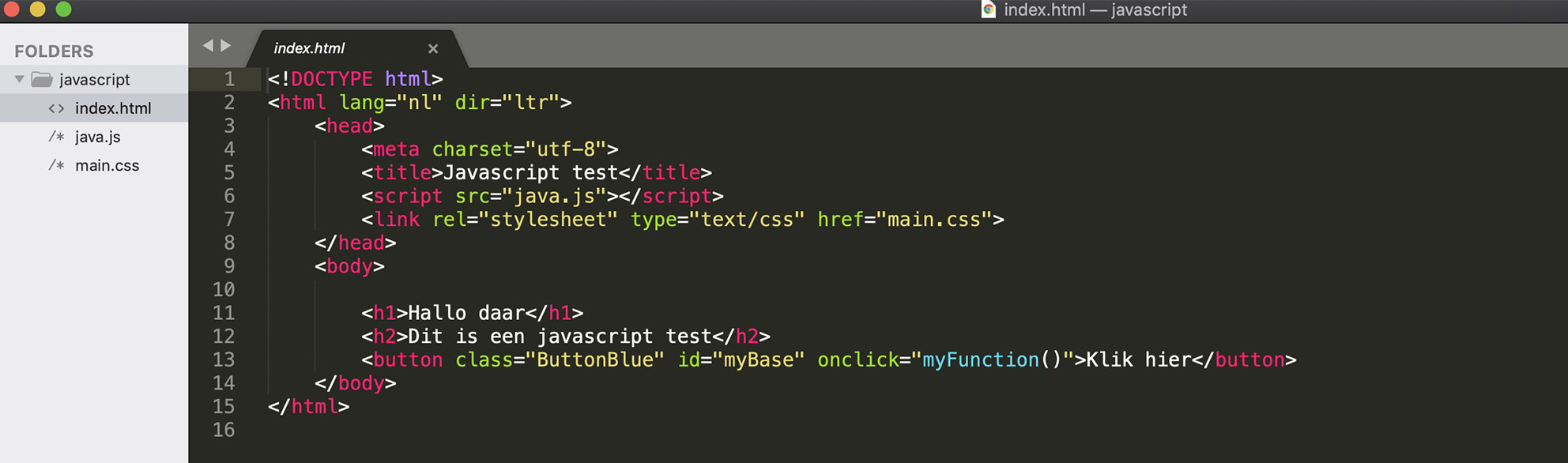 Sublime text code editor