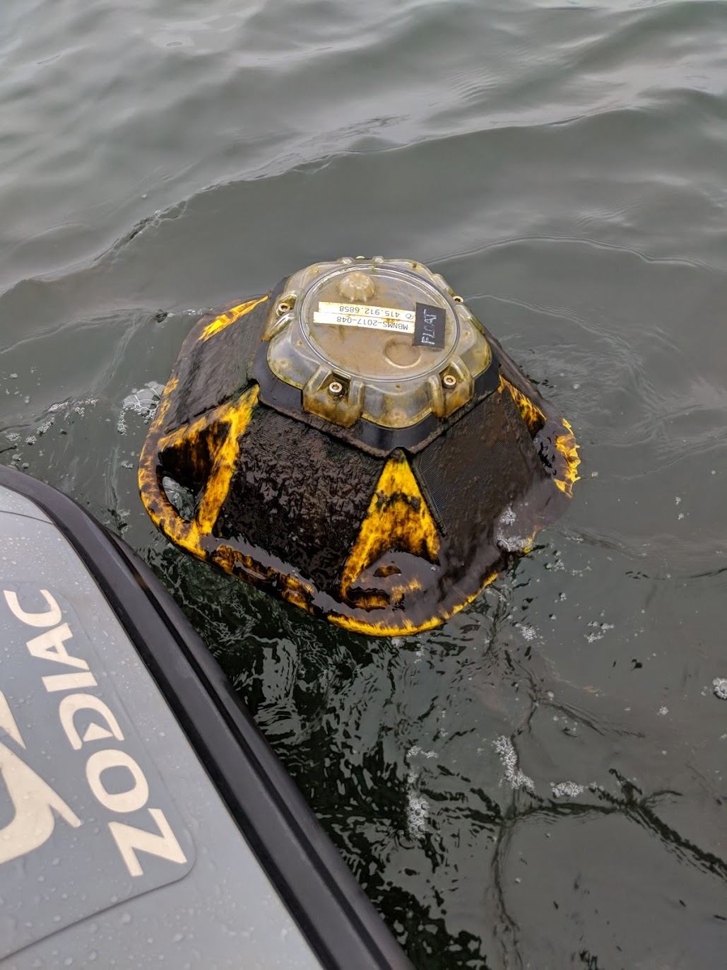 Dirty spotter buoy.