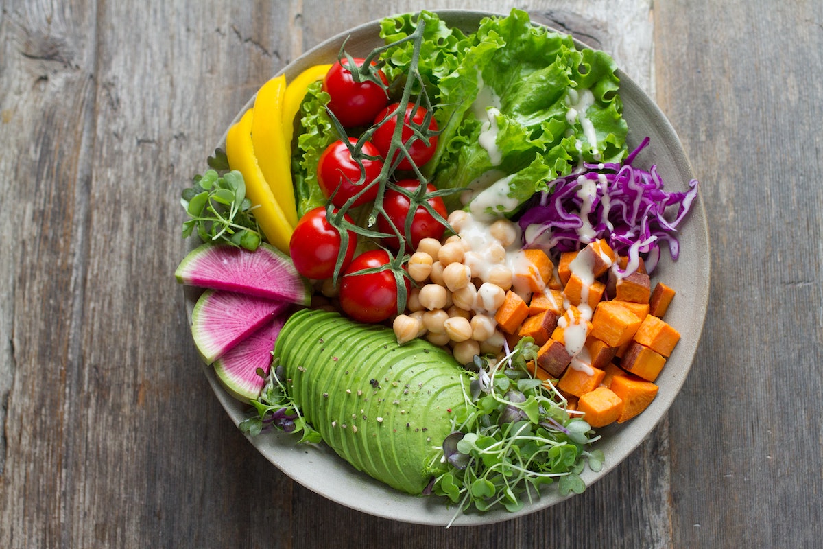 Healthy bowl of food