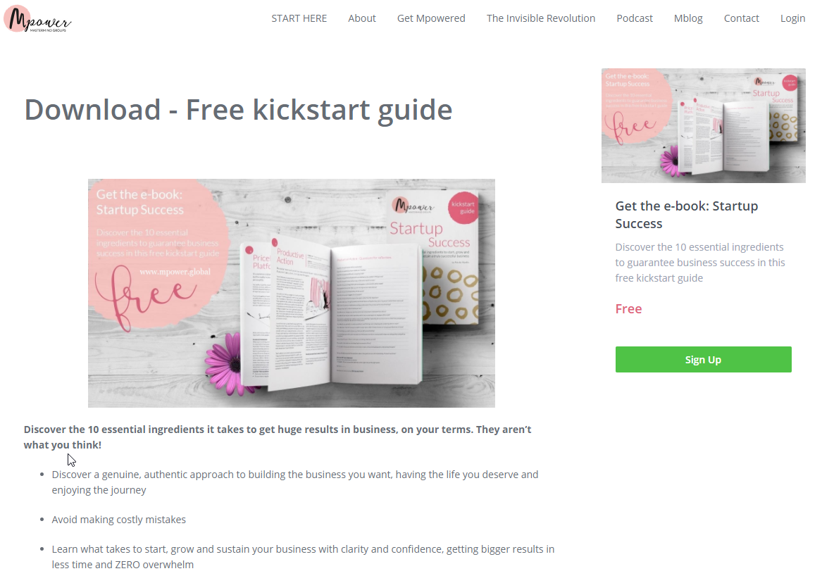 Free Kickstarter ebook download