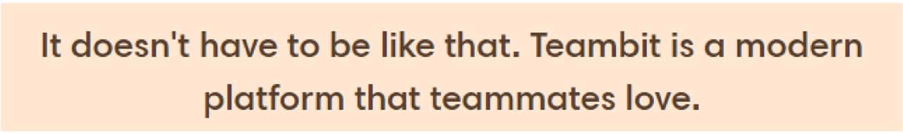 Teambit value proposition