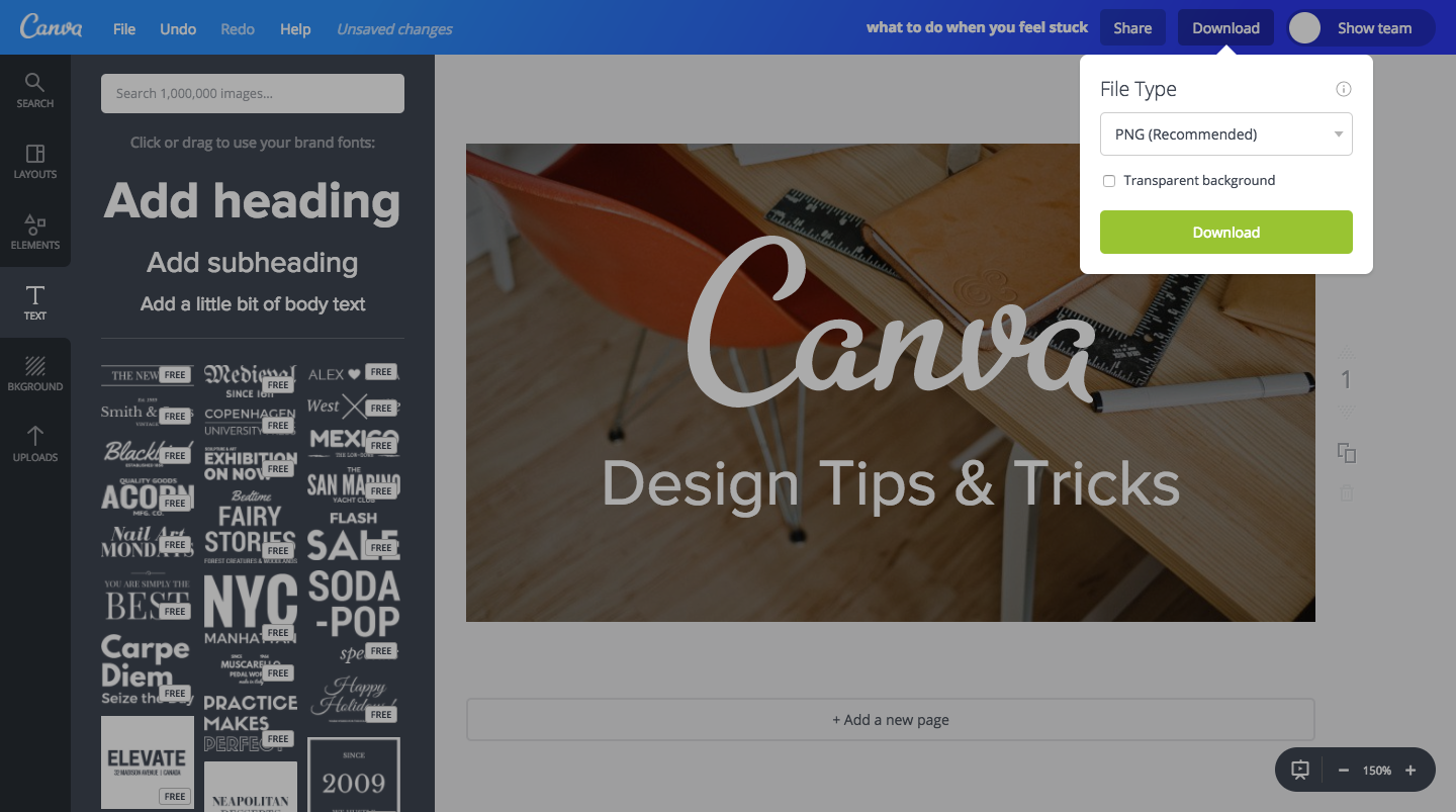 How To Save You Canva Project & Export It
