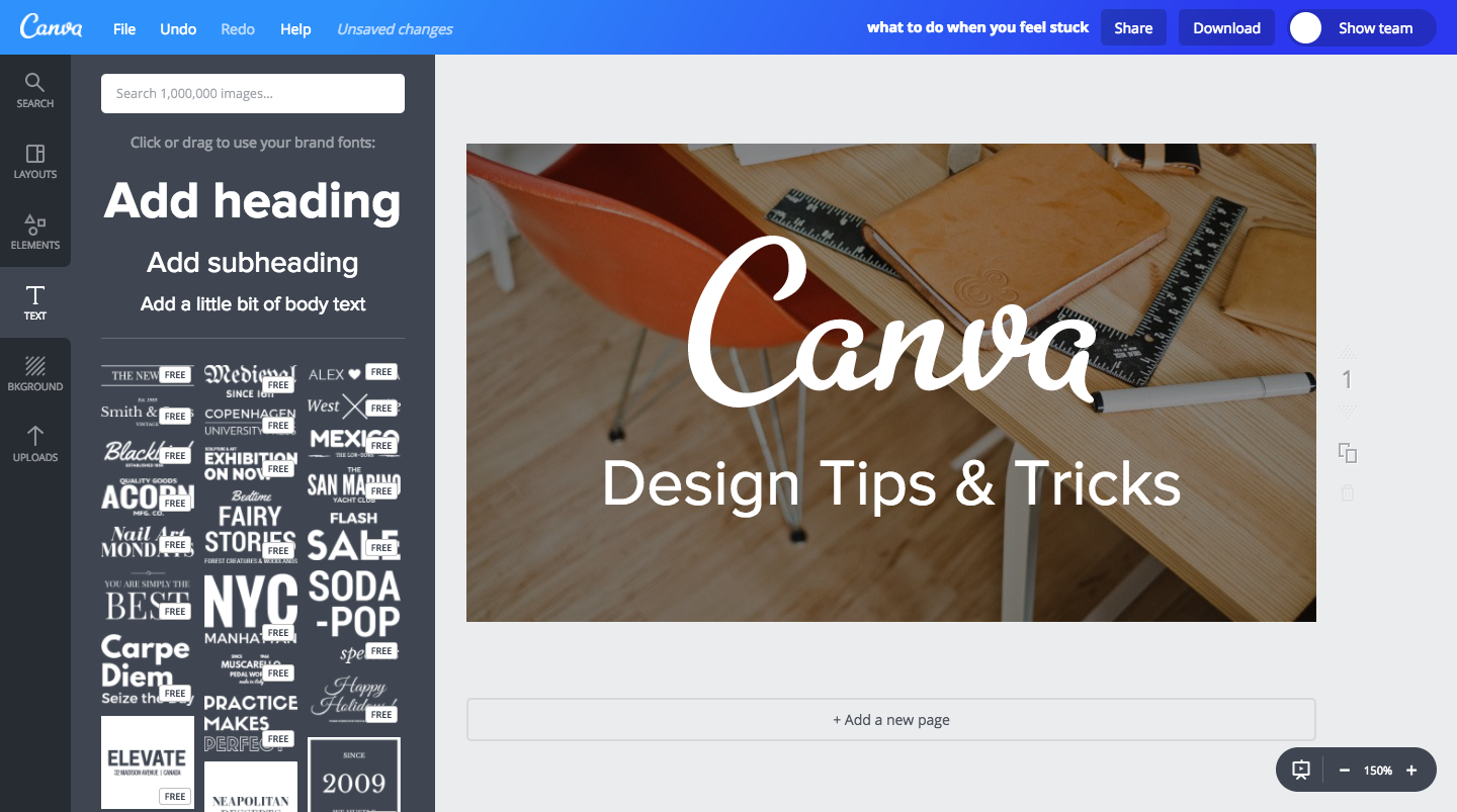 How To Add Headlines & SubHeadlines To Your Canva Photo