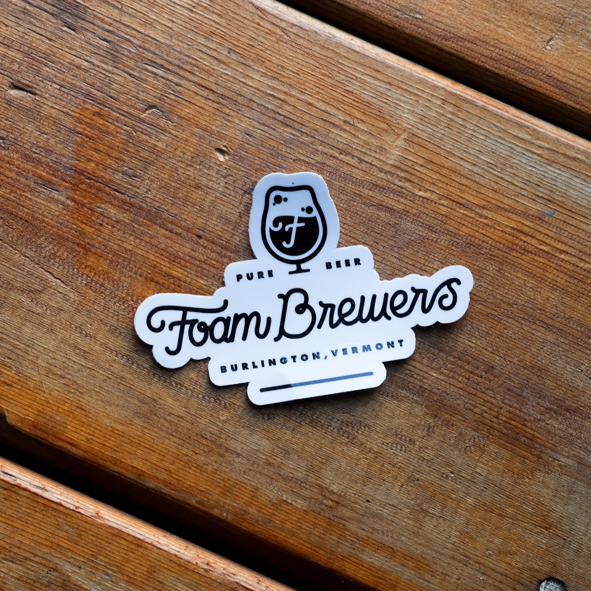 Foam Brewers Full Logo Sticker Shop Foam Merch