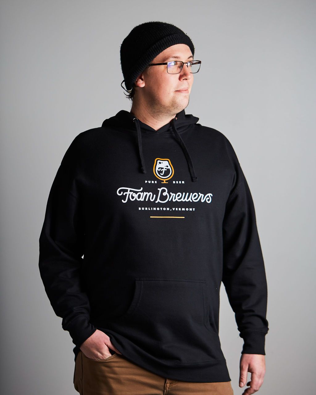 Foam Brewers Logo Hooded Sweatshirt Shop Foam Merch