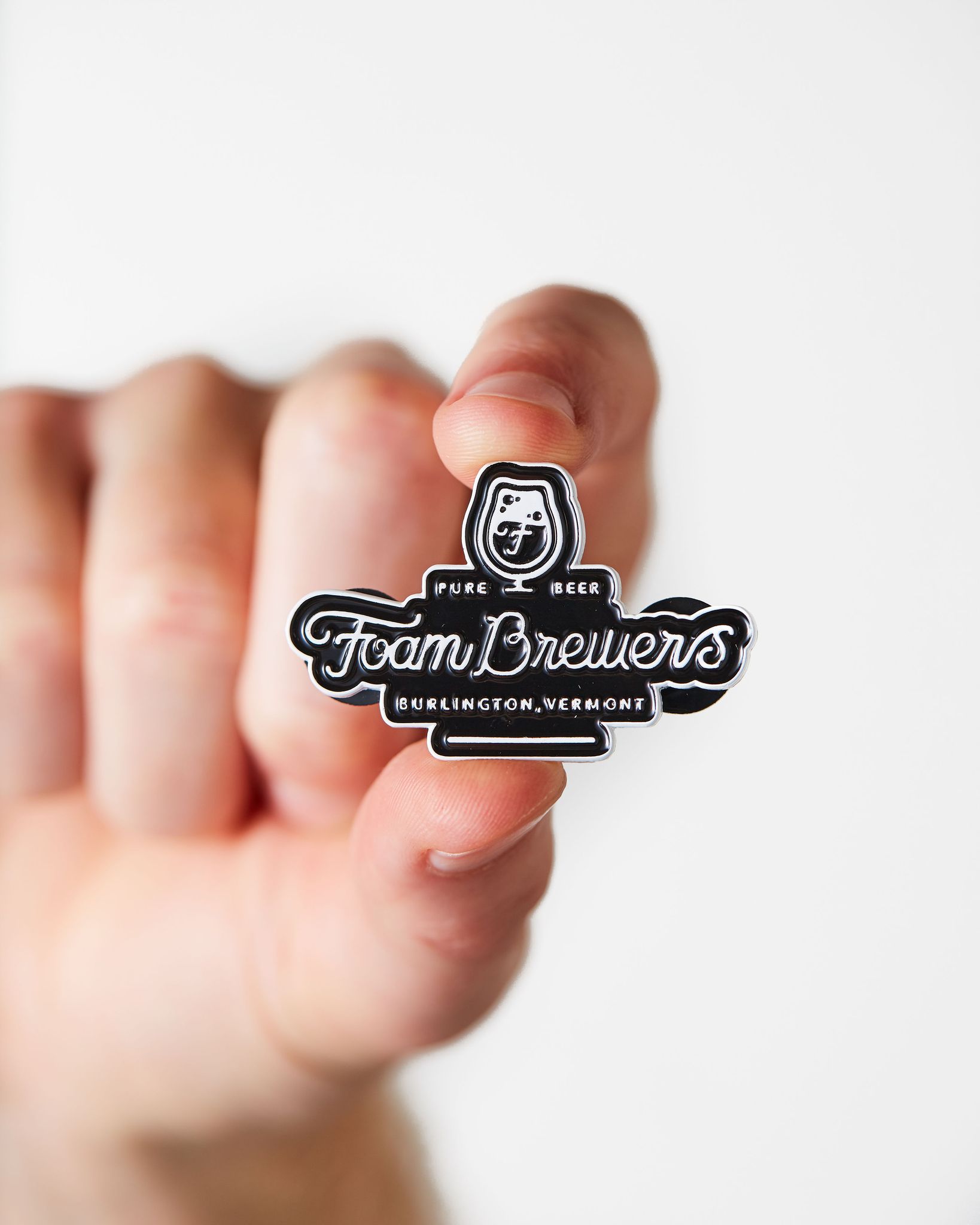 Foam Brewers Full Logo Enamel Pin Shop Foam Merch