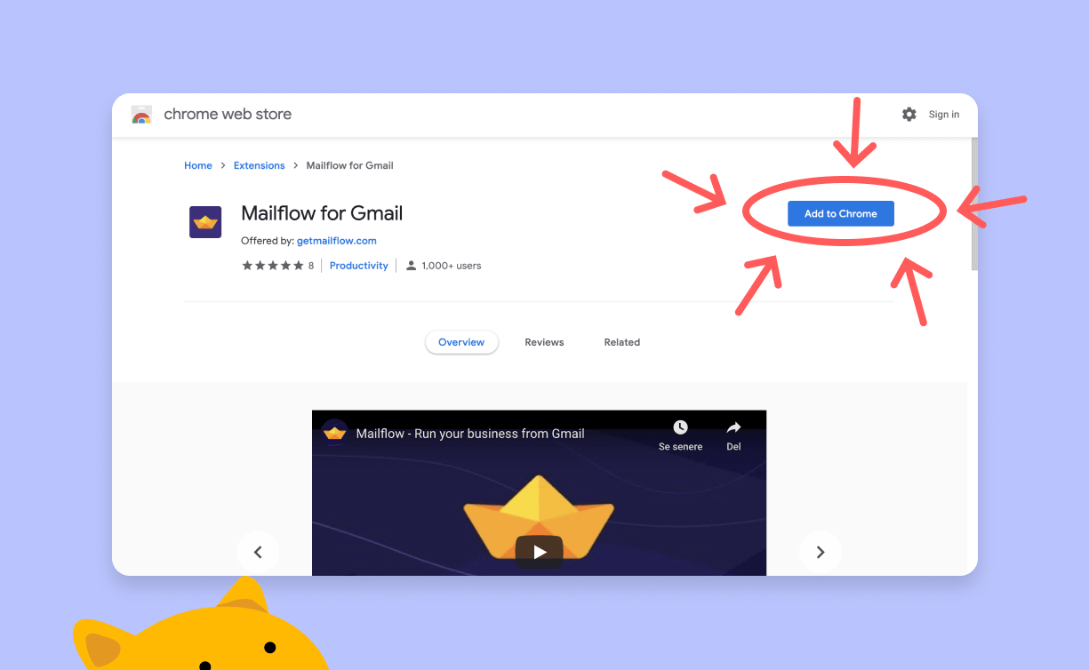 Click the blue button that says "Add to Chrome"
