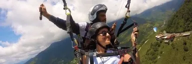 Employee cruising in the air with their Blueboard reward.