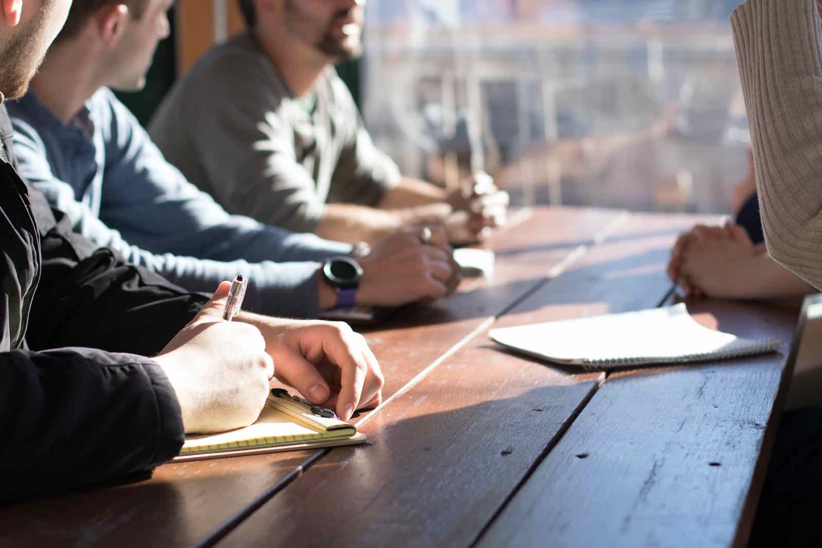 Employees in a mentorship program