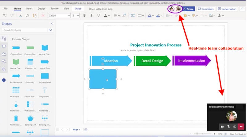 Visio Team Collaboration in Action