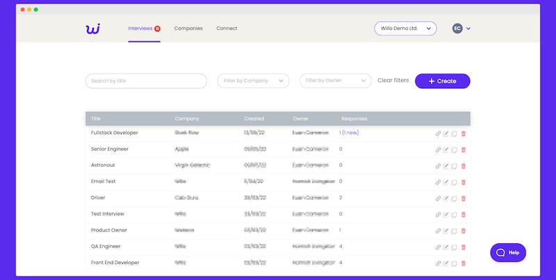 Willo bulk invitation platform