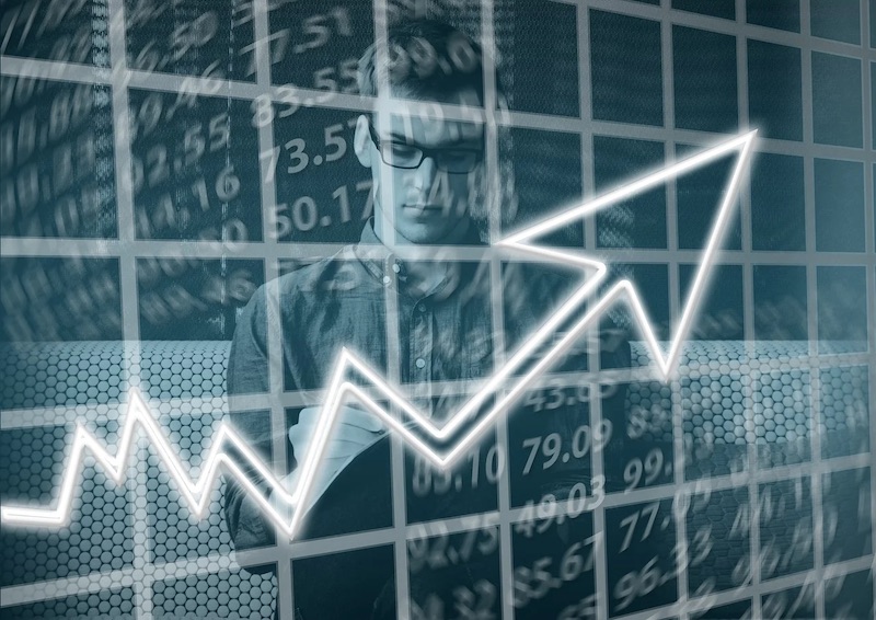 Man measuring engagement strategy data