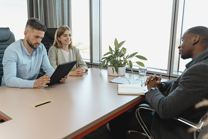 performance review meeting with managers
