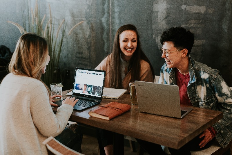 Employees enjoying non-monetary benefits of good work
