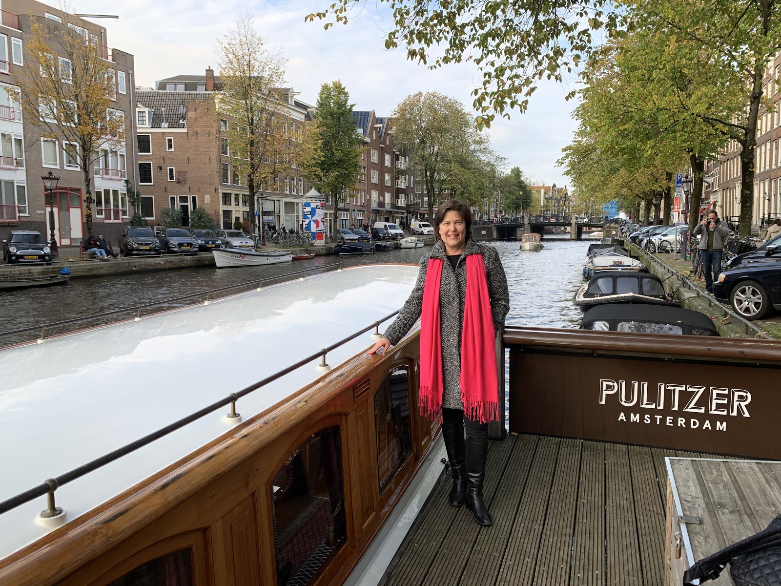 An employee recipient of a Blueboard reward for winning a sales incentive contest enjoys a bucket-list experience in the Netherlands.