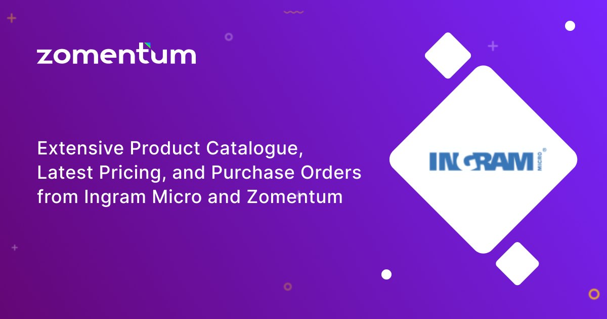 Integrate Ingram Micro with Zomentum Grow for latest pricing and