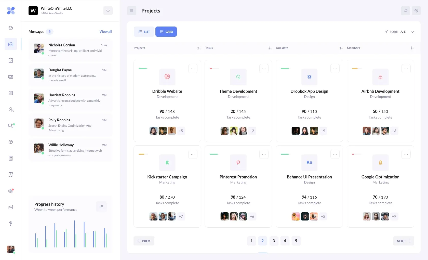 BetaCRM Web and Mobile UI Kit - Preview All Screens