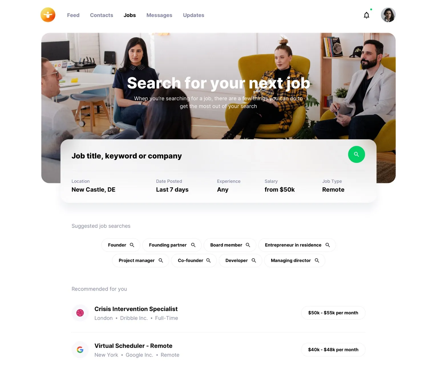 Workster - Web and Mobile UI kit for Job Boards