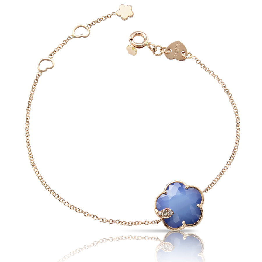 BRACELET PETIT JOLI WHITE AGATE AND LAPIS LAZULI