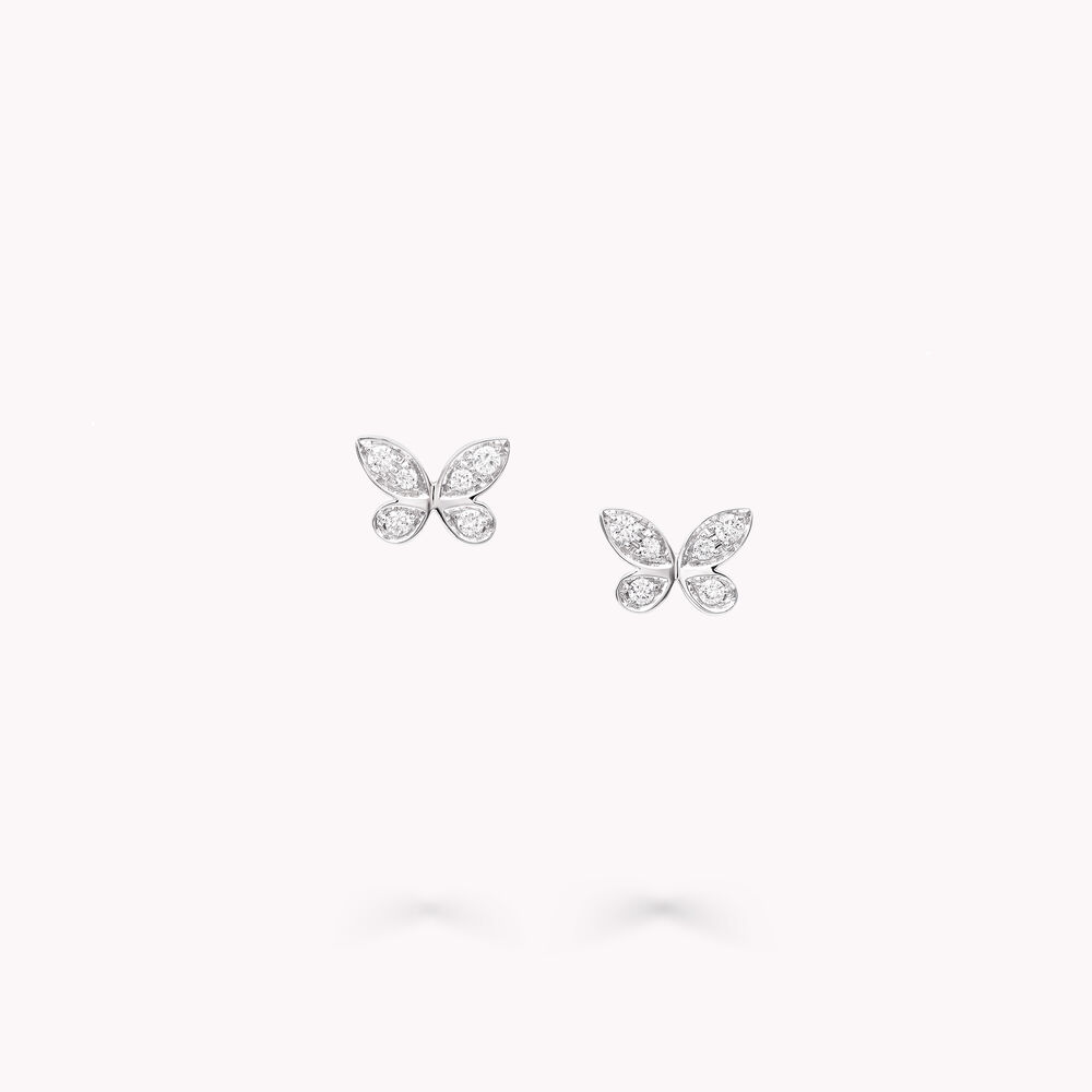 Pavé Butterfly Diamond Small Stud Earrings