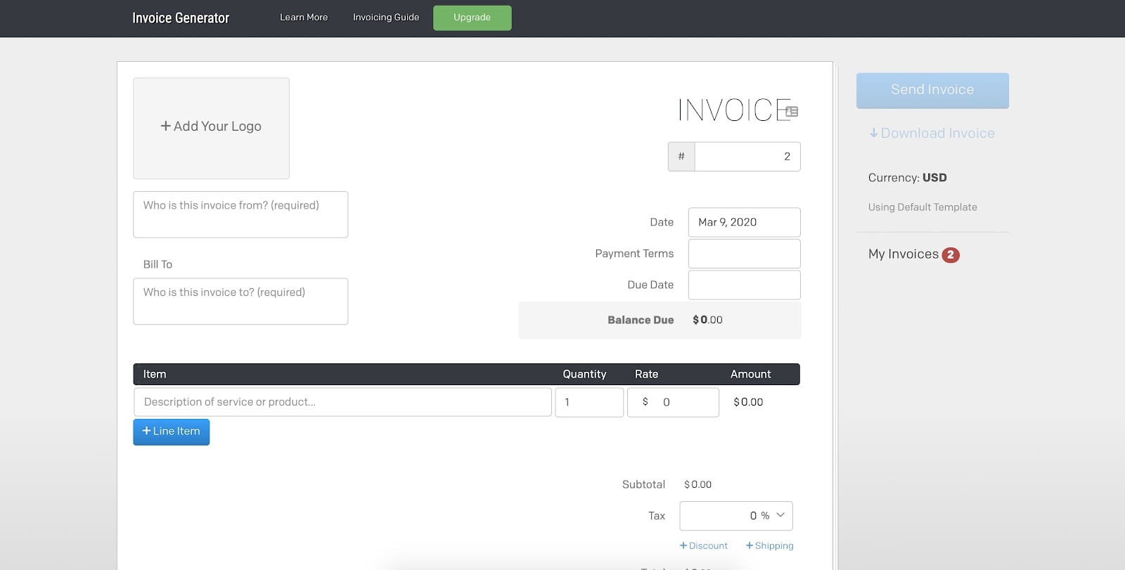 Invoice Generator