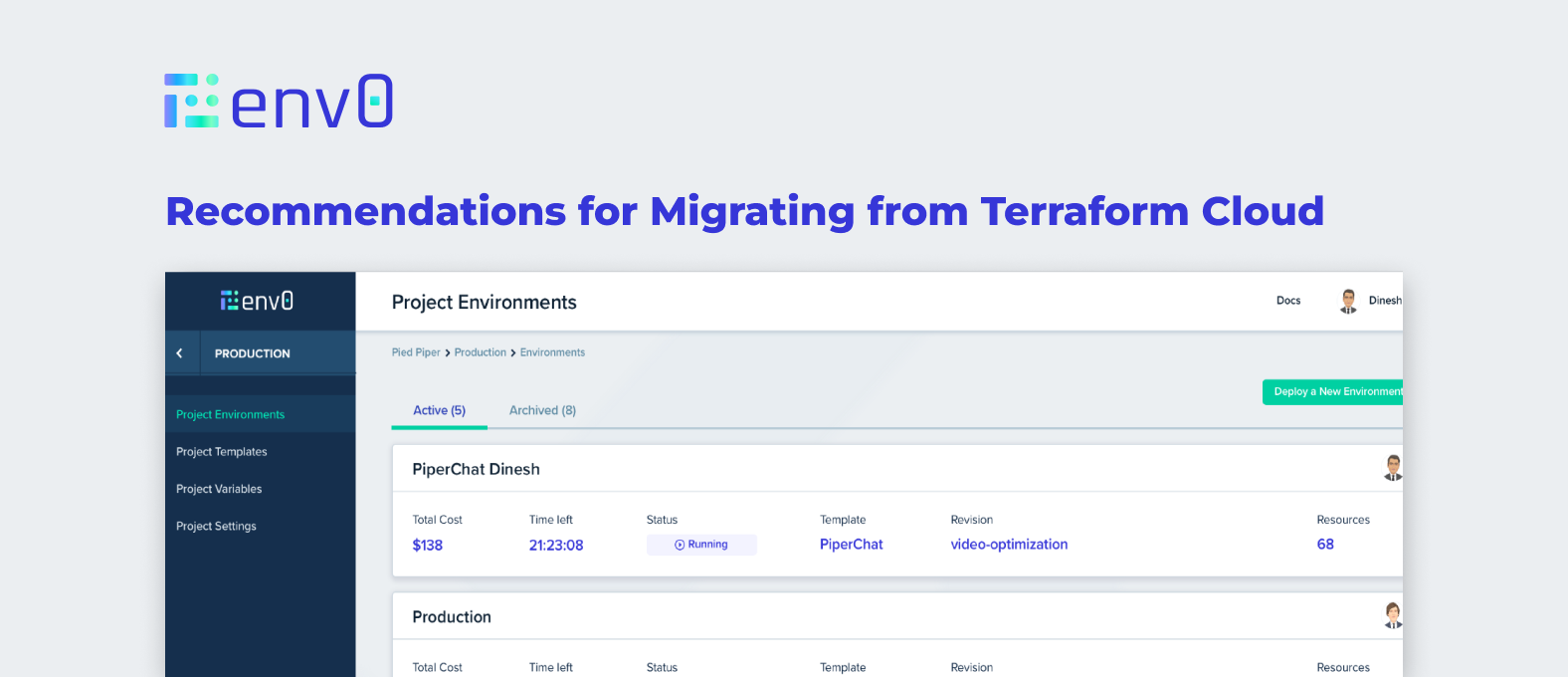 More Recommendations for Migrating from Terraform Cloud | env0