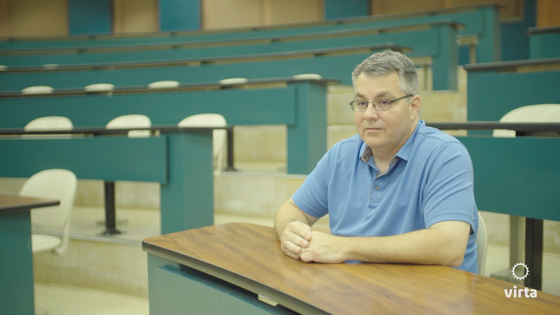 Scott, Virta patient, sitting in an academic auditorium