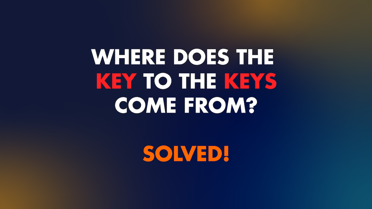 Solving the Key to the Keys problem