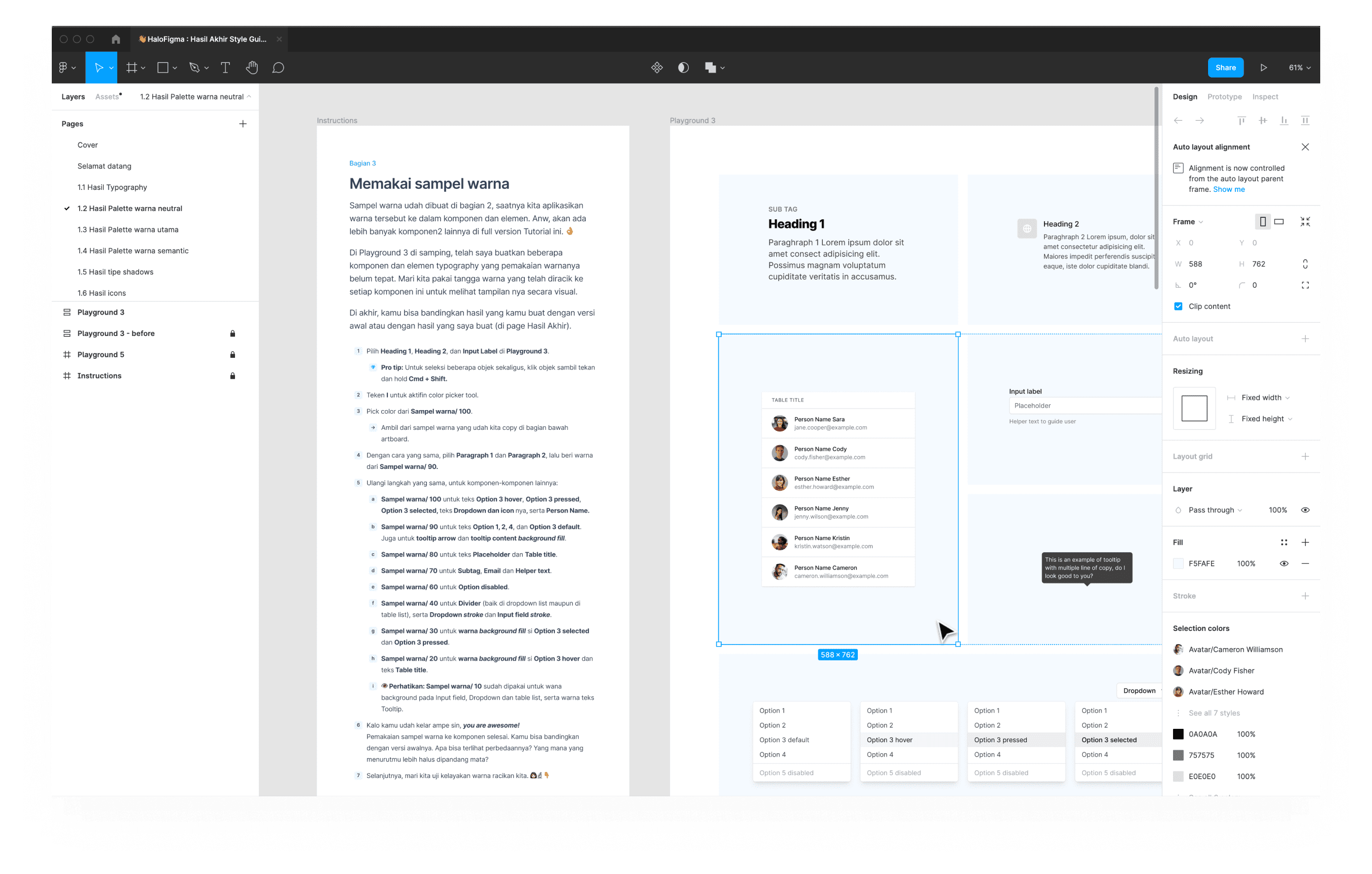 HaloFigma - Tutorial Membuat Design System dari NOL