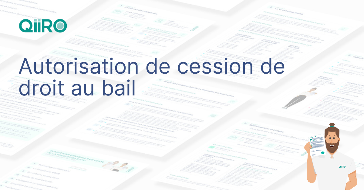 Autorisation de cession de droit au bail : modèle à télécharger