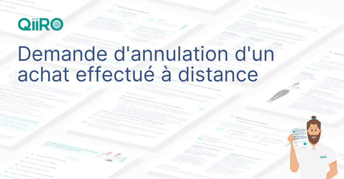 Demande d'annulation d'un achat effectué à distance : modèle gratuit