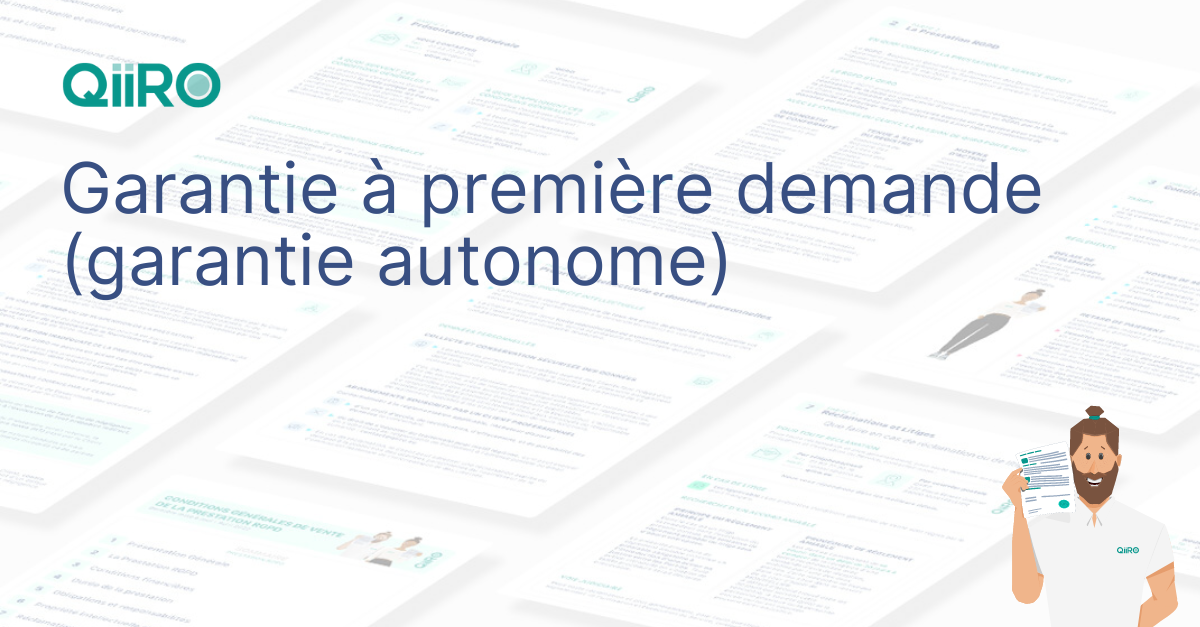 Garantie à première demande (garantie autonome) modèle à télécharger