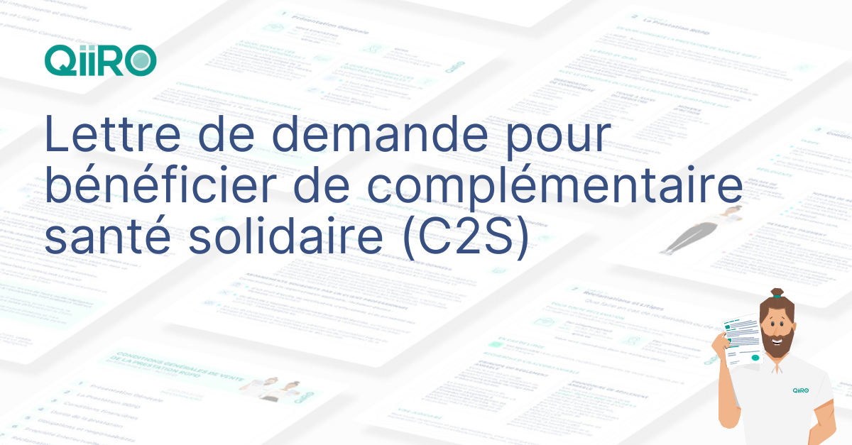 Lettre de demande pour bénéficier de complémentaire santé solidaire