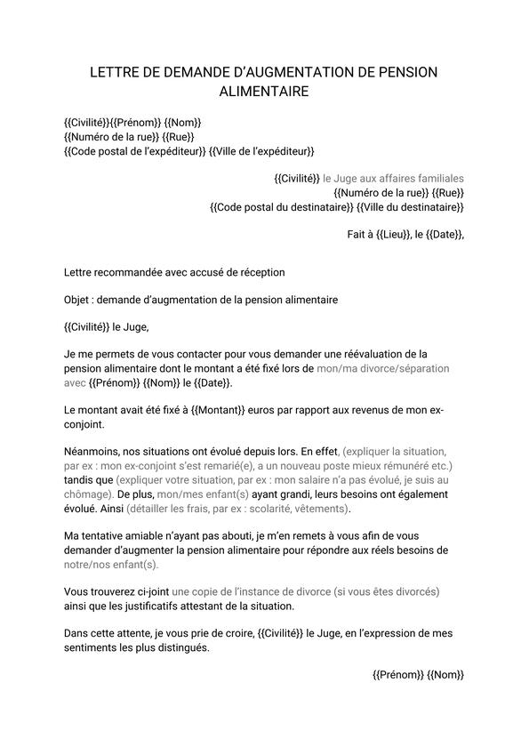 Demander Une Pension Alimentaire