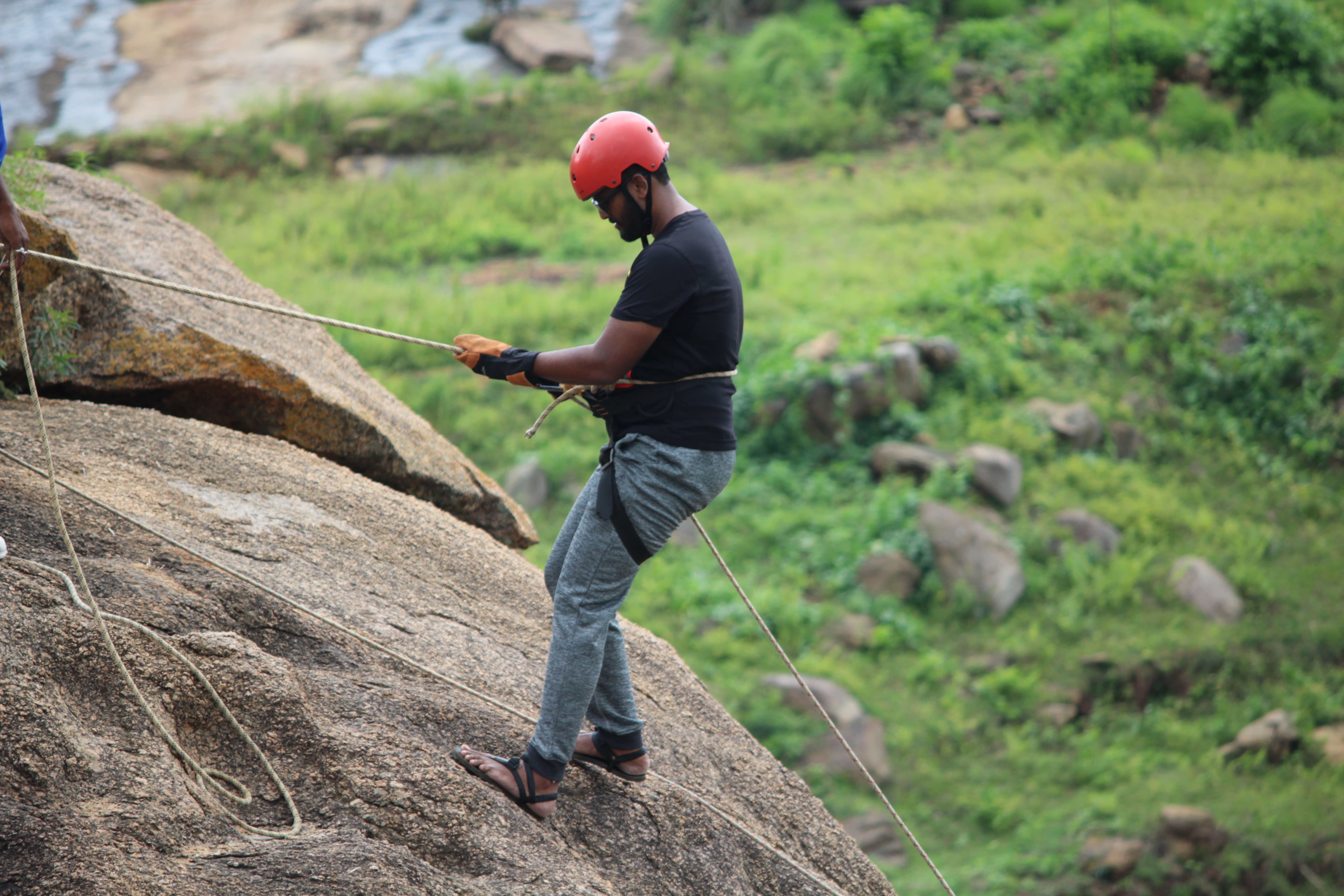 Rappelling is super fun