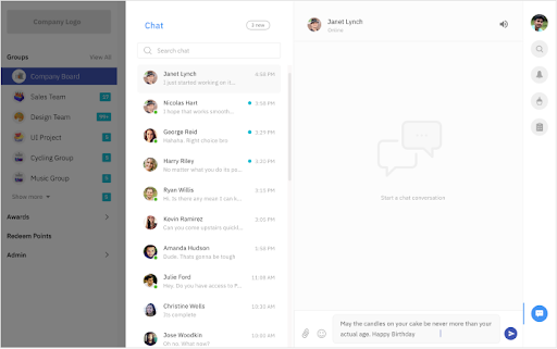 Users greeting other users