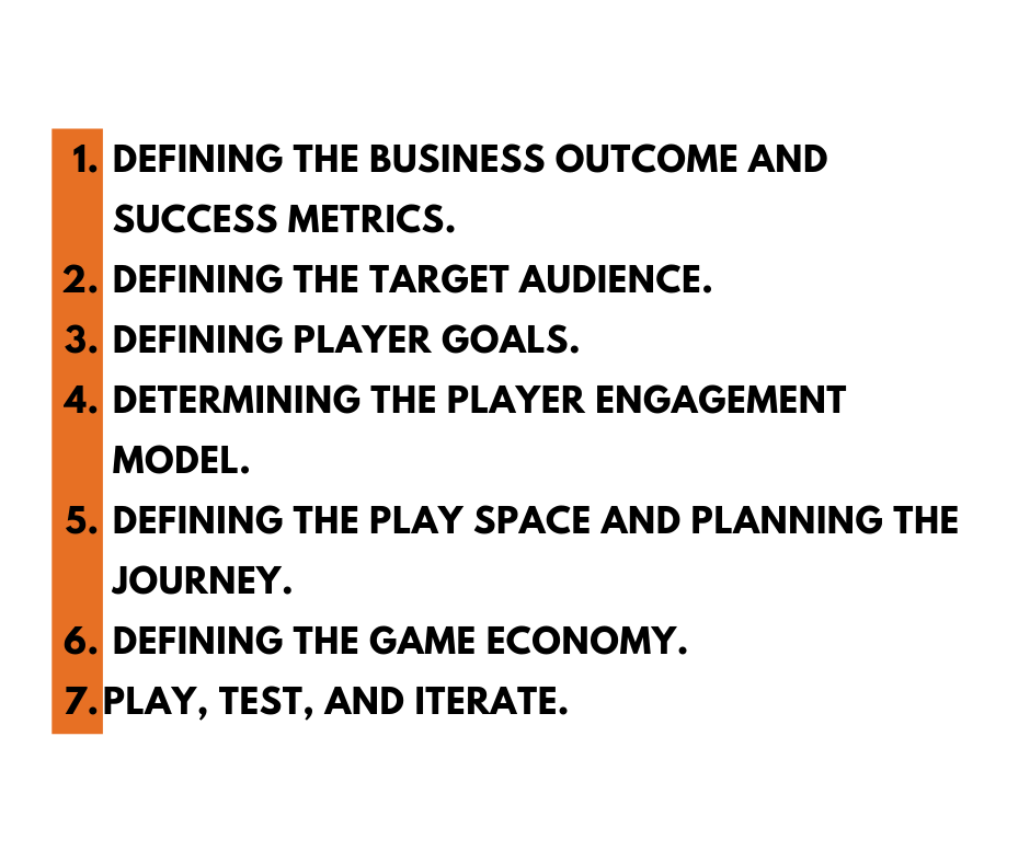 Seven steps of gamification design